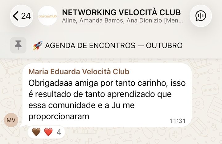 Maria Eduarda: obrigada amiga por tanto carinho, isso é resultado de tanto aprendizado que essa comunidade e a Ju me proporcionaram